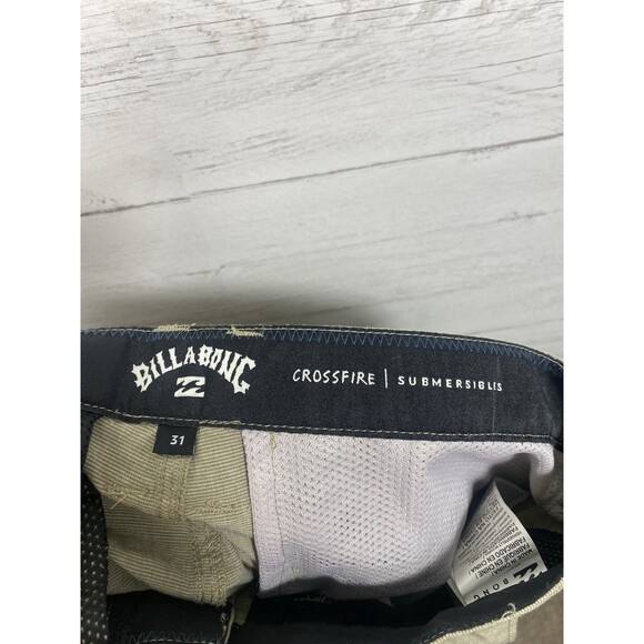Billabong Mens Size 31 Crossfire Shorts Regular Length Hybrid Submersibles Khaki - Picture 4 of 4